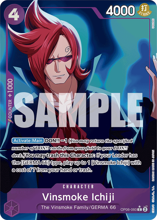 Vinsmoke Ichiji (Character) (OP06-060) (PRB01 Reprint) (C) (Full Art)