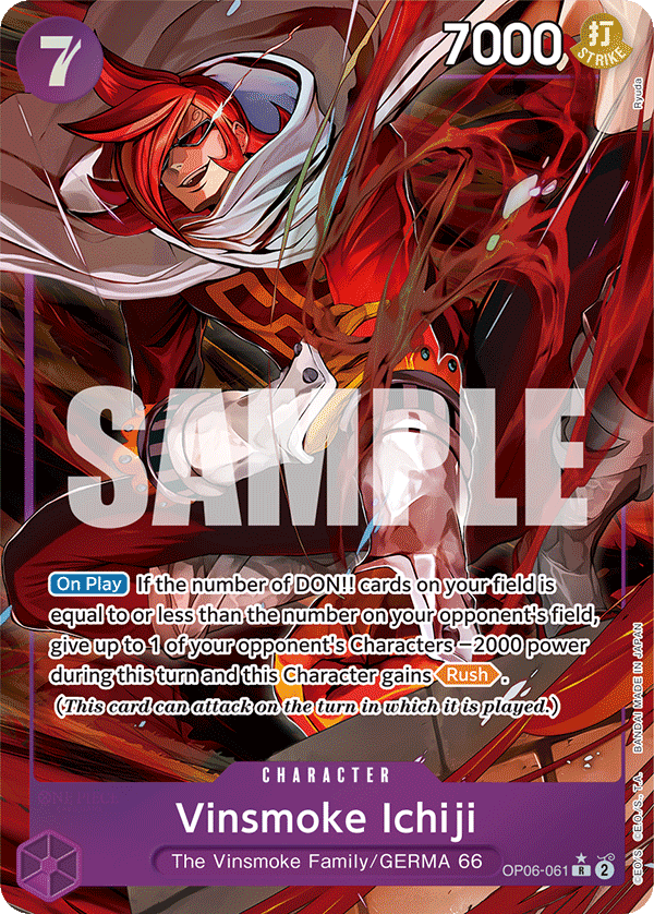 Vinsmoke Ichiji (Character) (OP06-061) (R) (Alternate Art)
