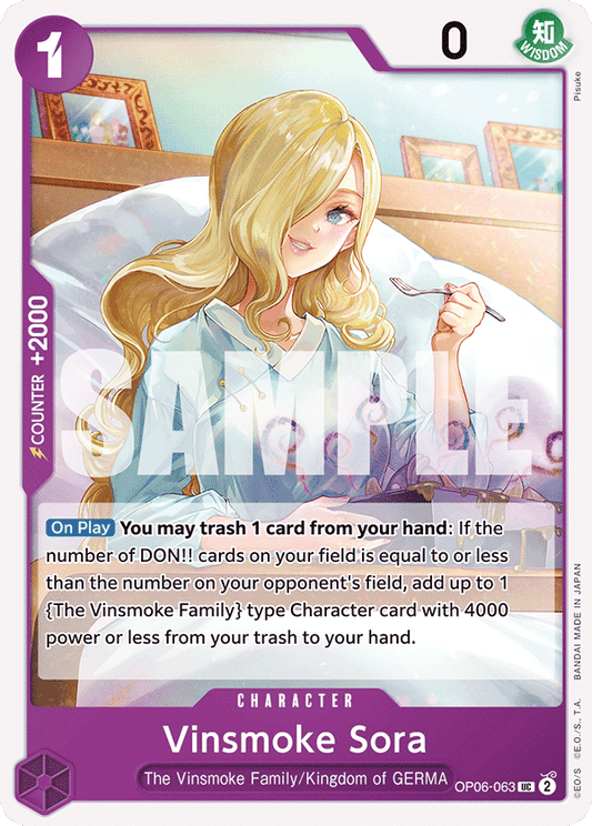 Vinsmoke Sora (Character) (OP06-063) (UC)