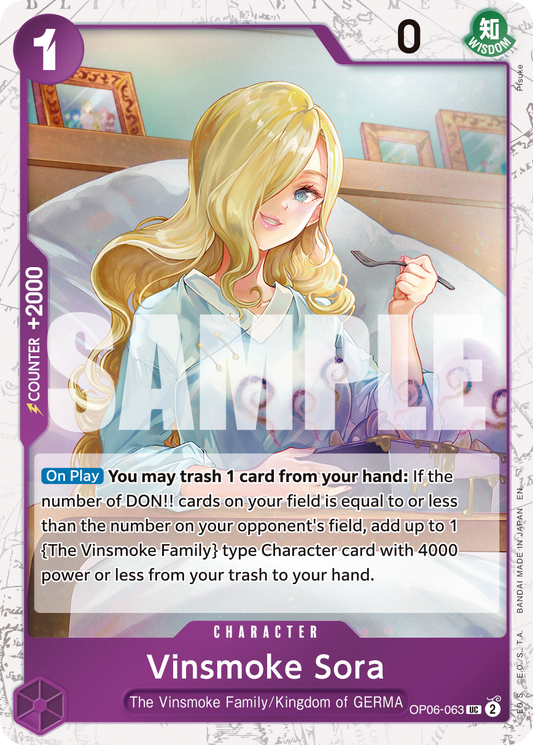 Vinsmoke Sora (Character) (OP06-063) (UC) (Pirate Foil) (PRB02)