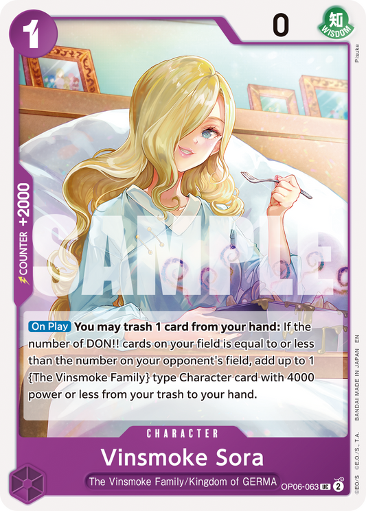 Vinsmoke Sora (Character) (OP06-063) (UC) (NON-FOIL) (PRB02)