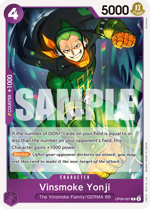 Vinsmoke Yonji (Character) (OP06-067) (R)