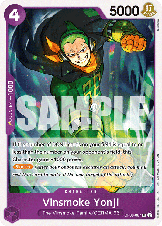 Vinsmoke Yonji (Character) (OP06-067) (R)