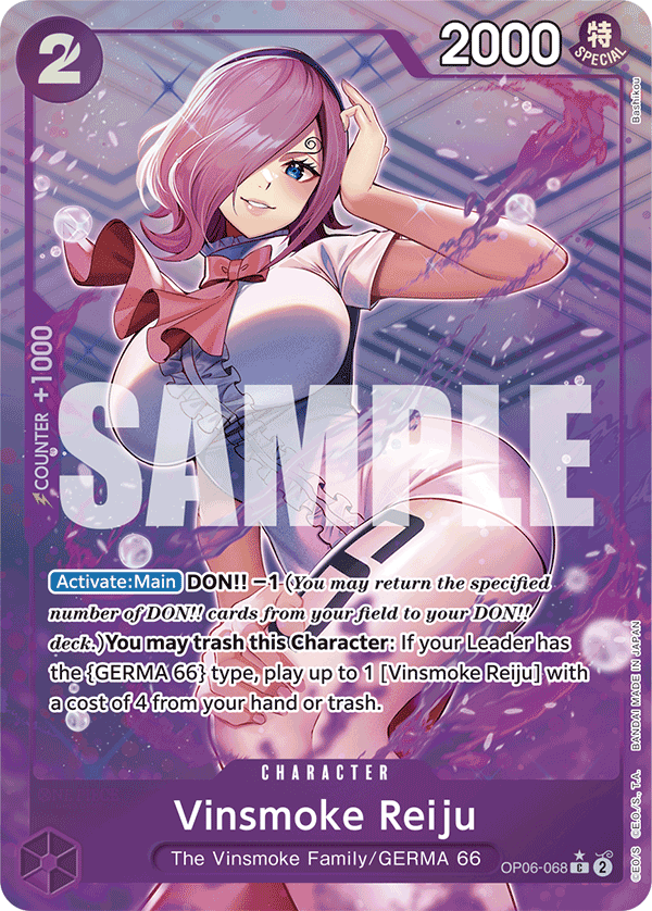 Vinsmoke Reiju (Character) (OP06-068) (PRB01 Reprint) (C) (Full Art)