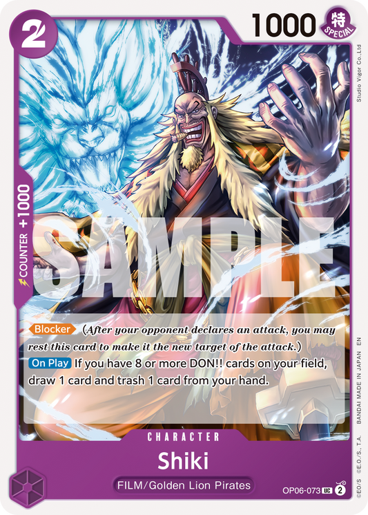 Shiki (Character) (OP06-073) (UC) (NON-FOIL) (PRB02)