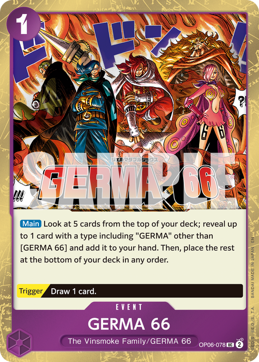 Germa 66 (Event) (OP06-078) (UC) (Pirate Foil) (PRB02)