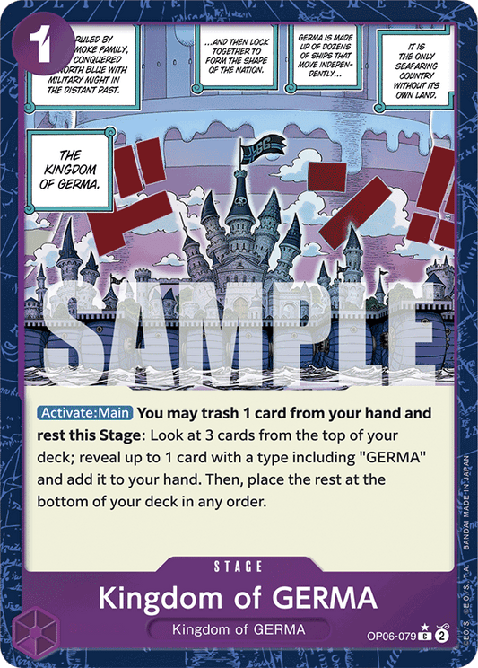Kingdom of Germa (Stage) (OP06-079) (PRB01 Reprint) (C) (Textured Foil)