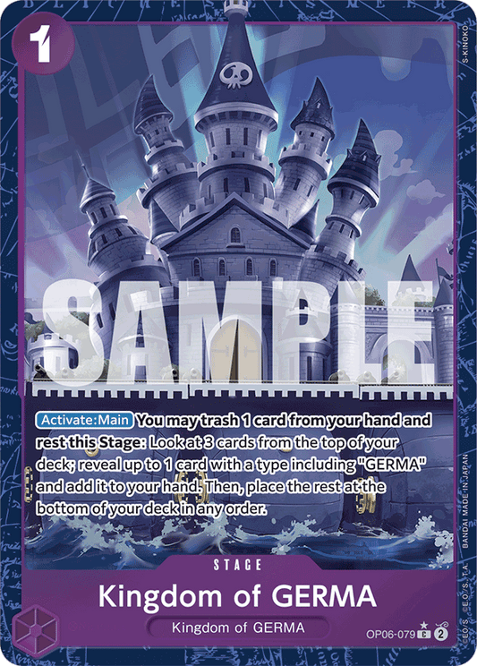 Kingdom of Germa (Stage) (OP06-079) (PRB01 Reprint) (C) (Alternate Art)
