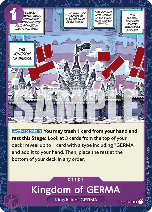 Kingdom of Germa (Stage) (OP06-079) (PRB01 Reprint) (C)