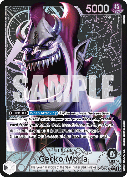 Gecko Moria (Leader) (OP06-080) (Alternate Art)