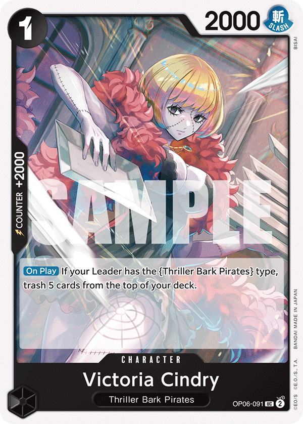 Victoria Cindry (Character) (OP06-091) (UC)
