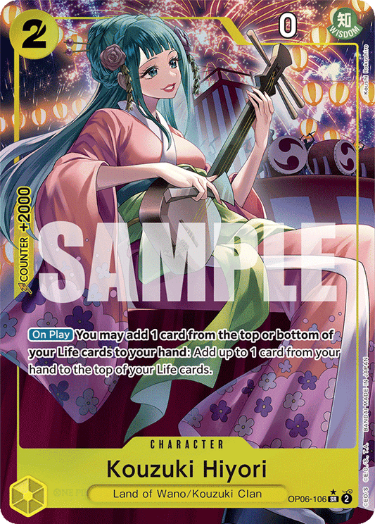Hiyori (Character) (OP06-106) (SR) (Alternate Art)