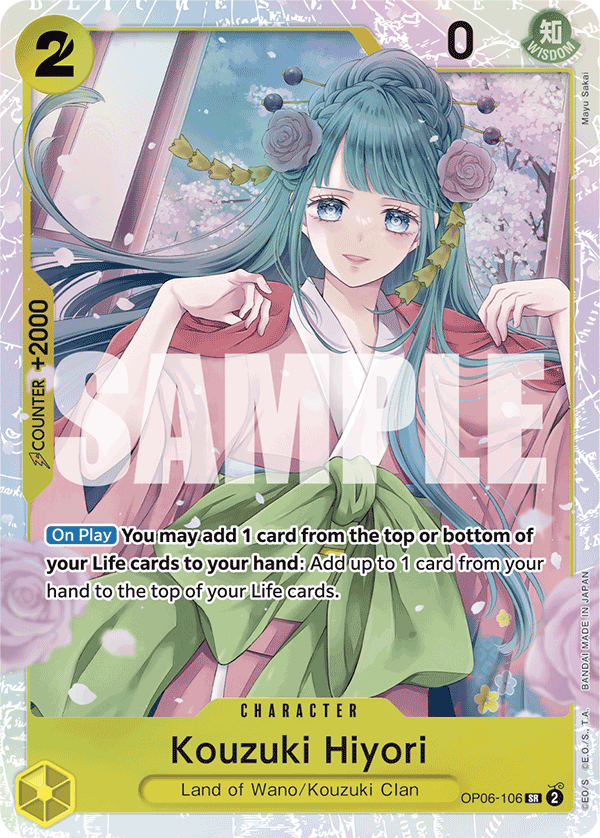 Kouzuki Hiyori (Character) (OP06-106) (PRB01 Reprint) (SR)