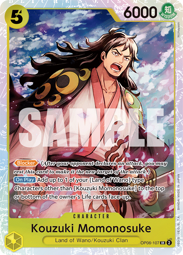 Kouzuki Momonosuke (Character) (OP06-107) (SR)