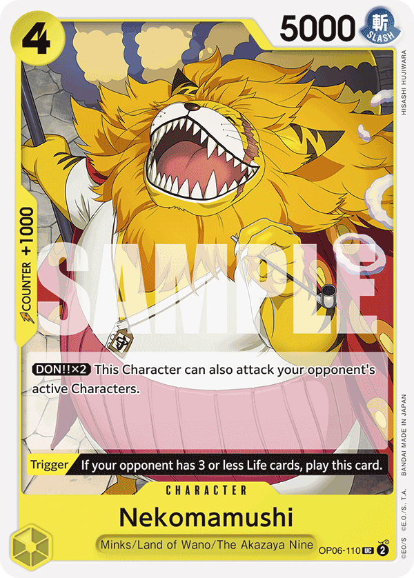 Nekomamushi (Character) (OP06-110) (PRB01 Reprint) (UC)