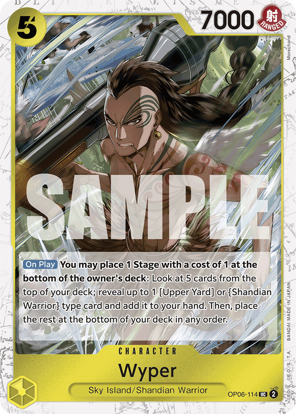 Wyper (Character) (OP06-114) (PRB01 Reprint) (UC) (Jolly Roger Stamp)