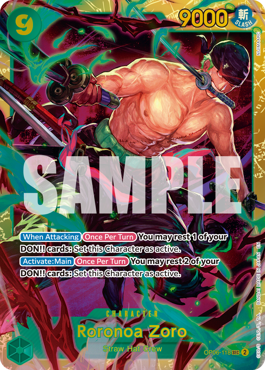 Roronoa Zoro (PRB02) (OP06-118) (SEC)