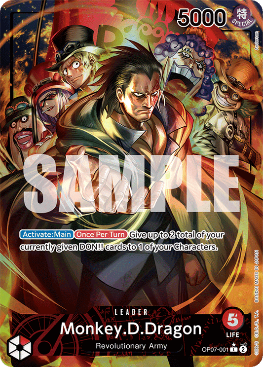 Monkey D Dragon (Leader) (OP07-001) (Alternate Art)