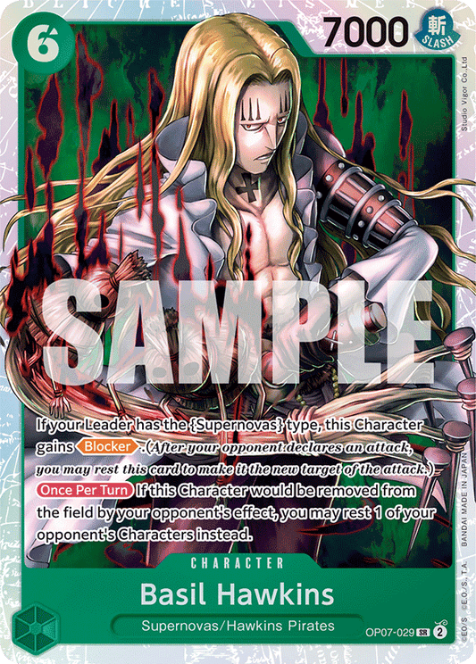 Basil Hawkins (Character) (OP07-029) (SR)