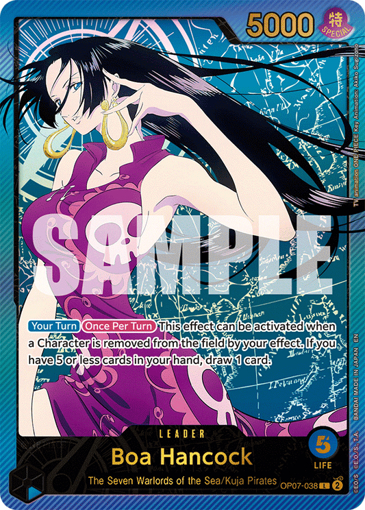 Boa Hancock (Leader) (OP07-038) (Alternate Art) (GOLD)