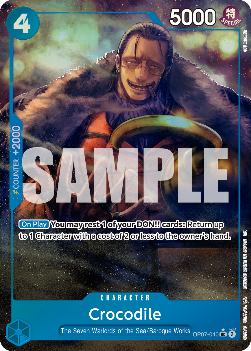 Crocodile (Character) (OP07-040) (UC) (Alternate Art) (PRB02)