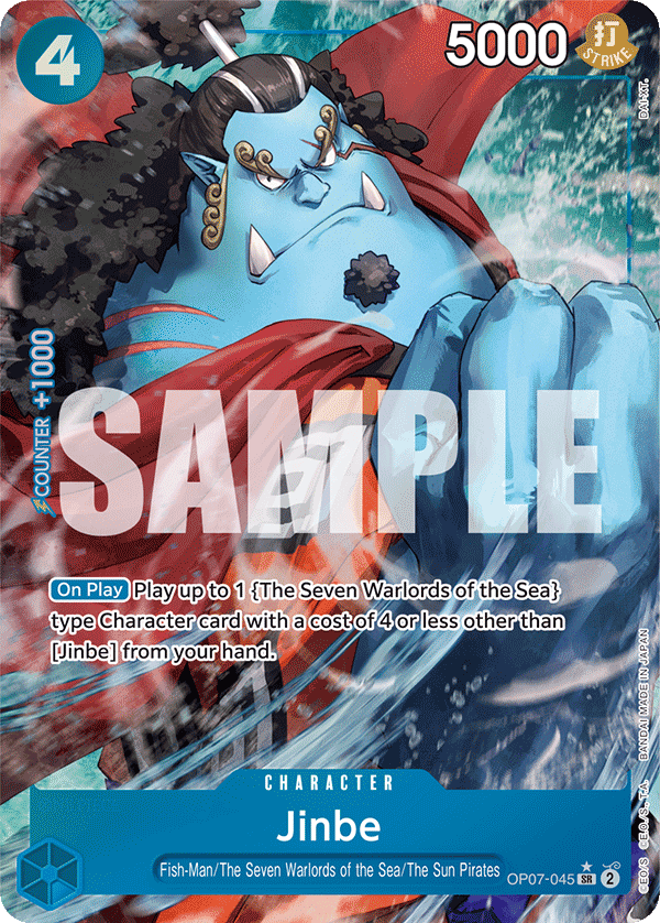 Jinbe (Character) (OP07-045) (SR) (Alternate Art)