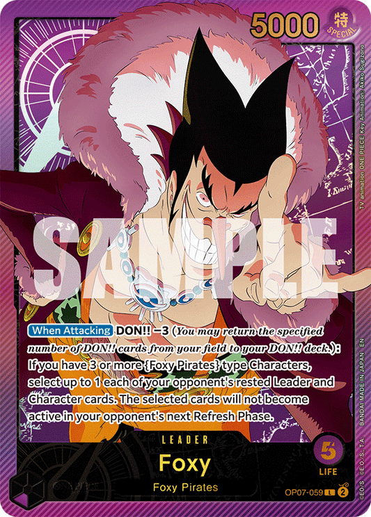 Foxy (Leader) (OP07-059) (Alternate Art) (GOLD)