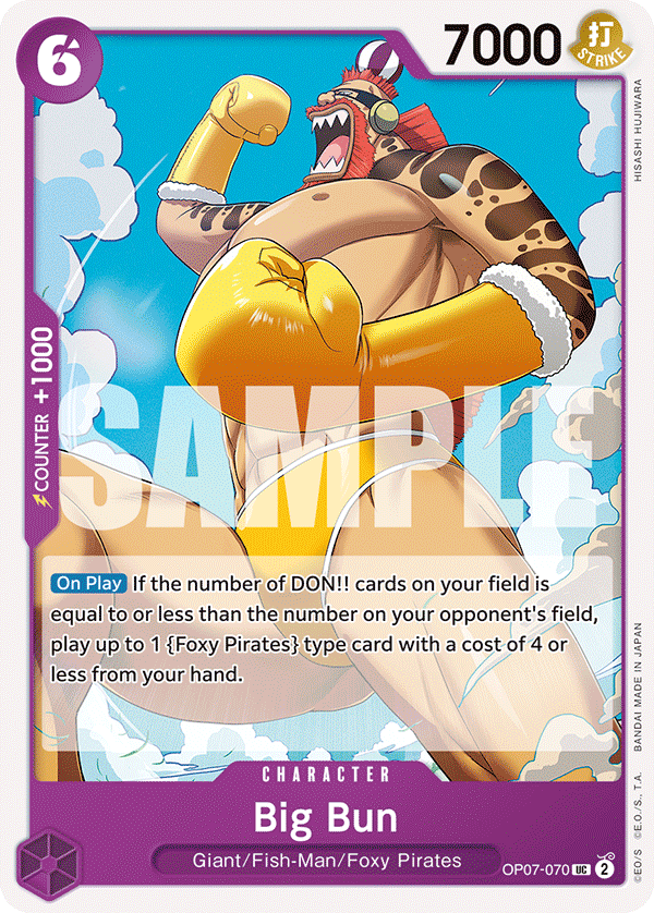 Big Bun (Character) (OP07-070) (UC)