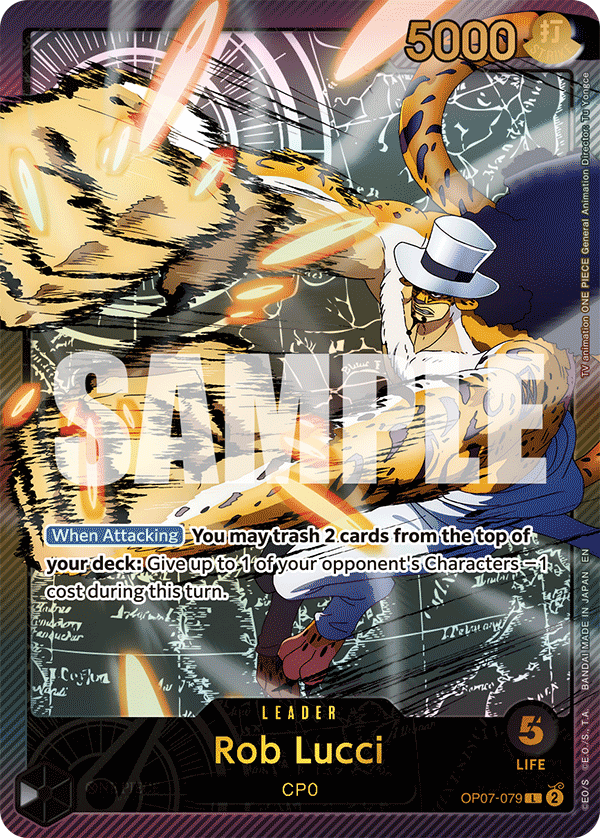 Rob Lucci (Leader) (OP07-079) (Alternate Art) (GOLD)
