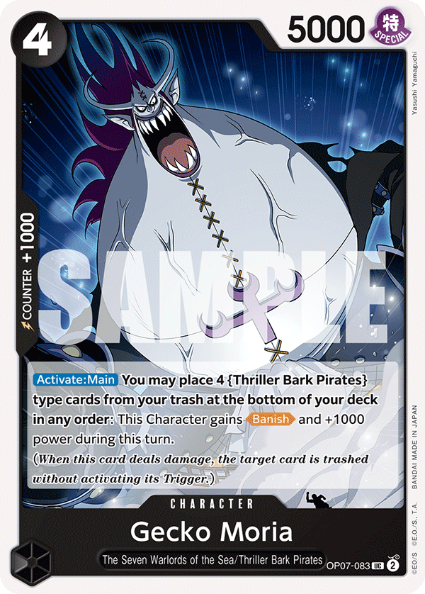 Gecko Moria (Character) (OP07-083) (UC)
