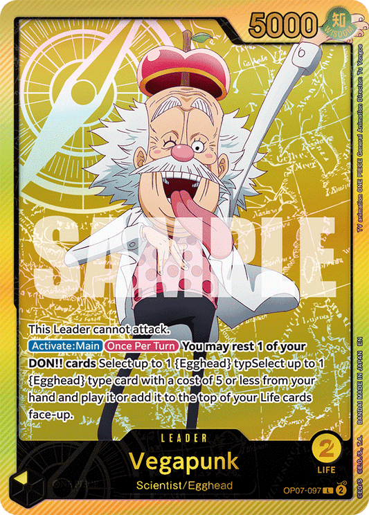 Vegapunk (Leader) (OP07-097) (Alternate Art) (GOLD)