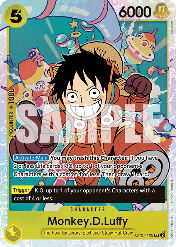 Monkey D Luffy (Character) (OP07-109) (SR)