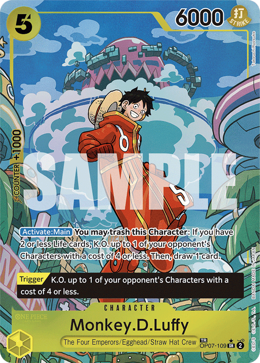 Monkey D Luffy (Character) (OP07-109) (SR) (Treasure Rare)
