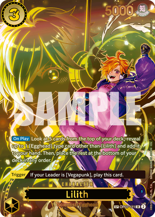 Lilith (Character) (OP07-111) (OP13) (SP)