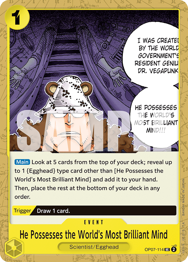 He Possesses the World’s Most Brilliant Mind (Event) (OP07-114) (UC)