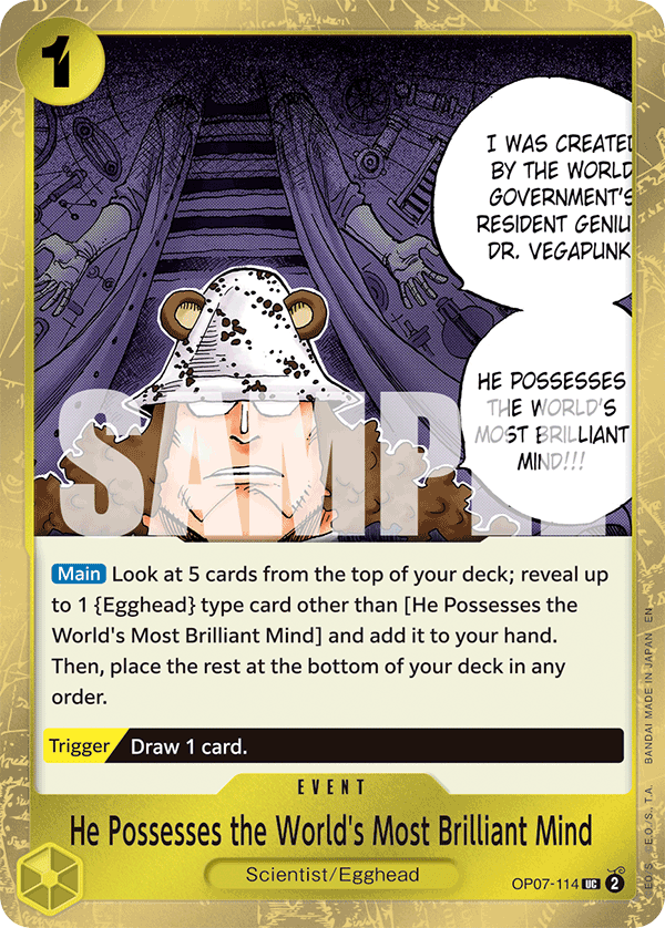 He Possesses the World’s Most Brilliant (Event) (OP07-114) (UC) (FOIL) (PRB02)