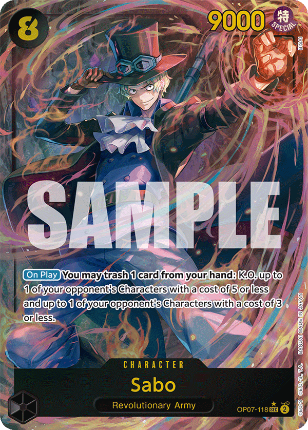 Sabo (Character) (OP07-118) (SEC) (Alternate Art)