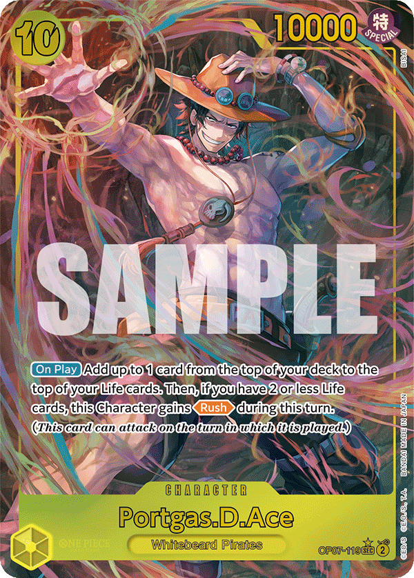 Portgas D Ace (Character) (OP07-119) (SEC) (Alternate Art)
