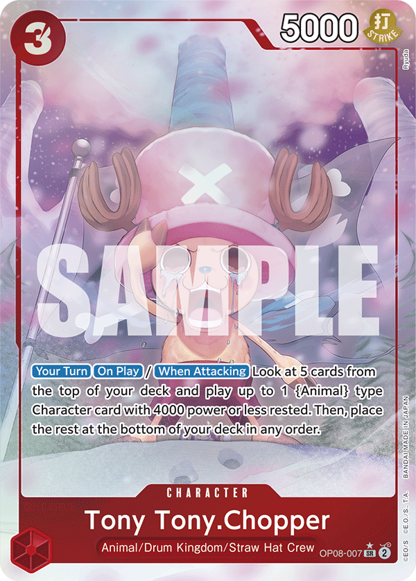 Tony Tony Chopper (Character) (OP08-007) (SR) (Alternate Art)