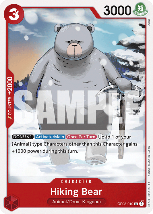 Hiking Bear (Character) (OP08-010) (UC)
