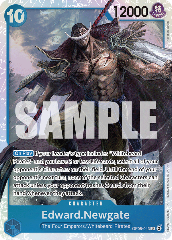 Edward Newgate (Character) (OP08-043) (SR)