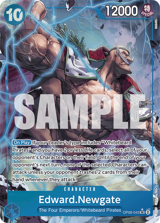 Edward Newgate (Character) (OP08-043) (SR) (Alternate Art)