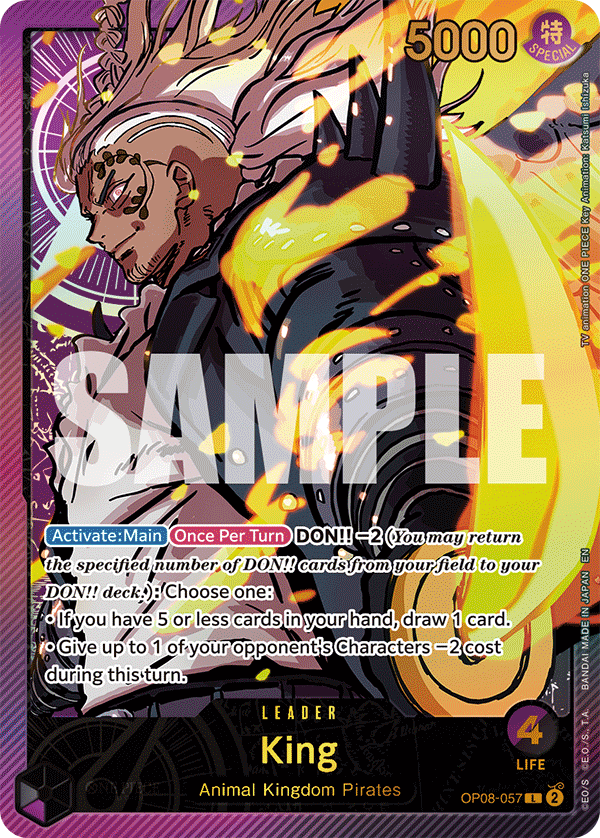 King (Leader) (OP08-057) (Alternate Art) (GOLD)