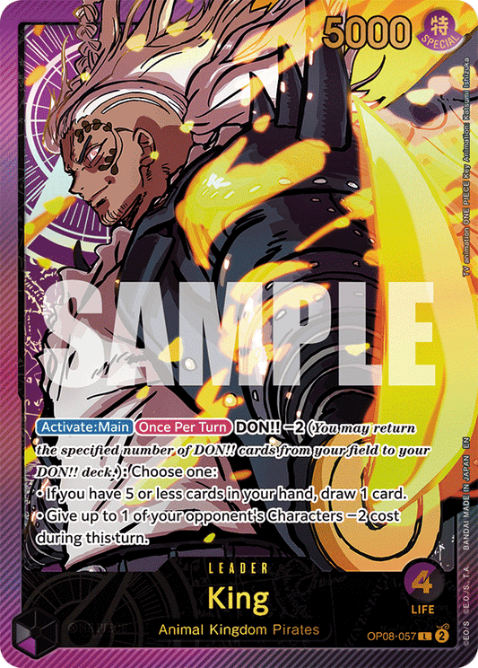 King (Leader) (OP08-057) (Alternate Art) (GOLD)