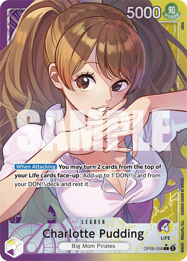 Charlotte Pudding (Leader) (OP08-058) (Alternate Art)