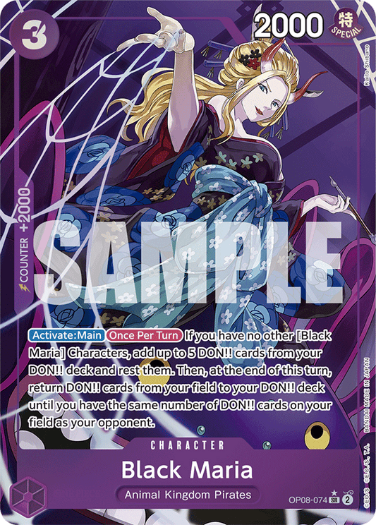 Black Maria (Character) (OP08-074) (SR) (Alternate Art)