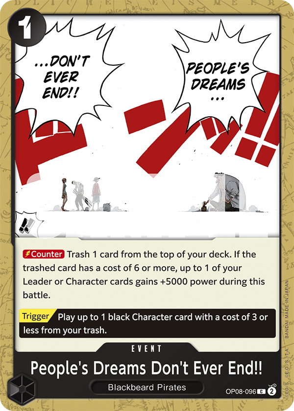 People’s Dreams Don’t Ever End !! (Event) (OP08-096) (C)