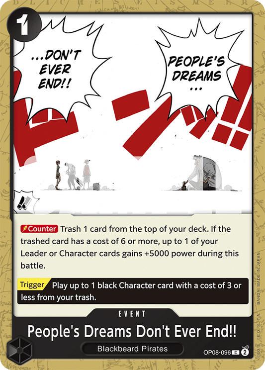 People’s Dreams Don’t Ever End !! (Event) (OP08-096) (C)