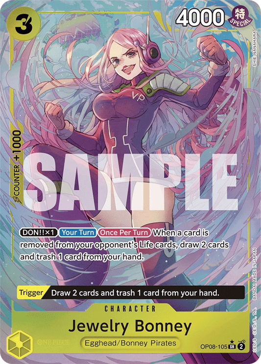 Jewelry Bonney (Character) (OP08-105) (SR) (Alternate Art)