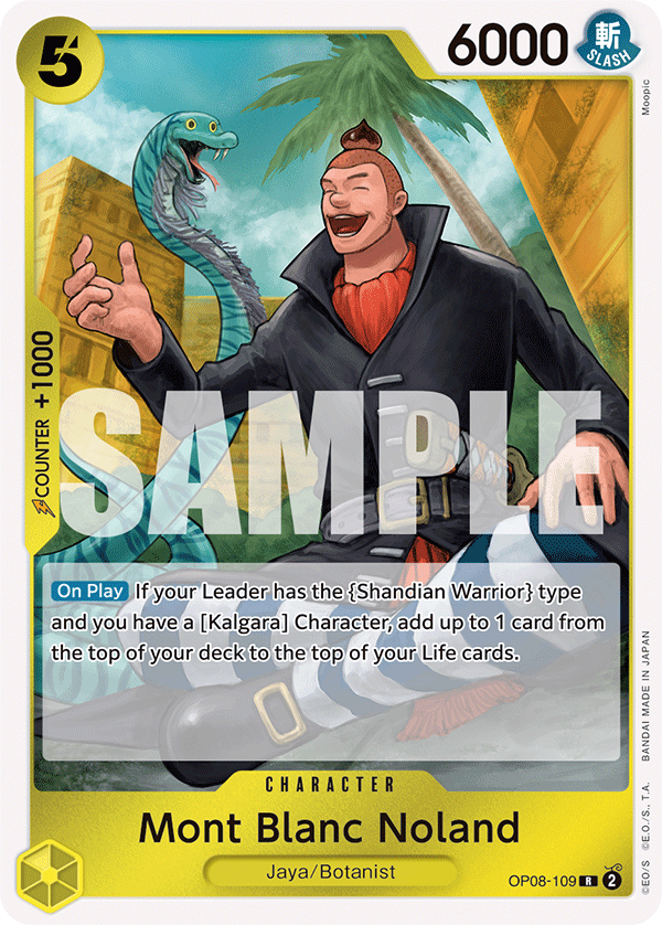 Mont Blanc Noland (Charcter) (OP08-109) (R)